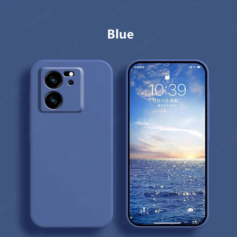 Funda de silicona líquida para teléfono móvil, carcasa suave y Original para Xiaomi 13T Pro, 13T, 12T, 13 Pro