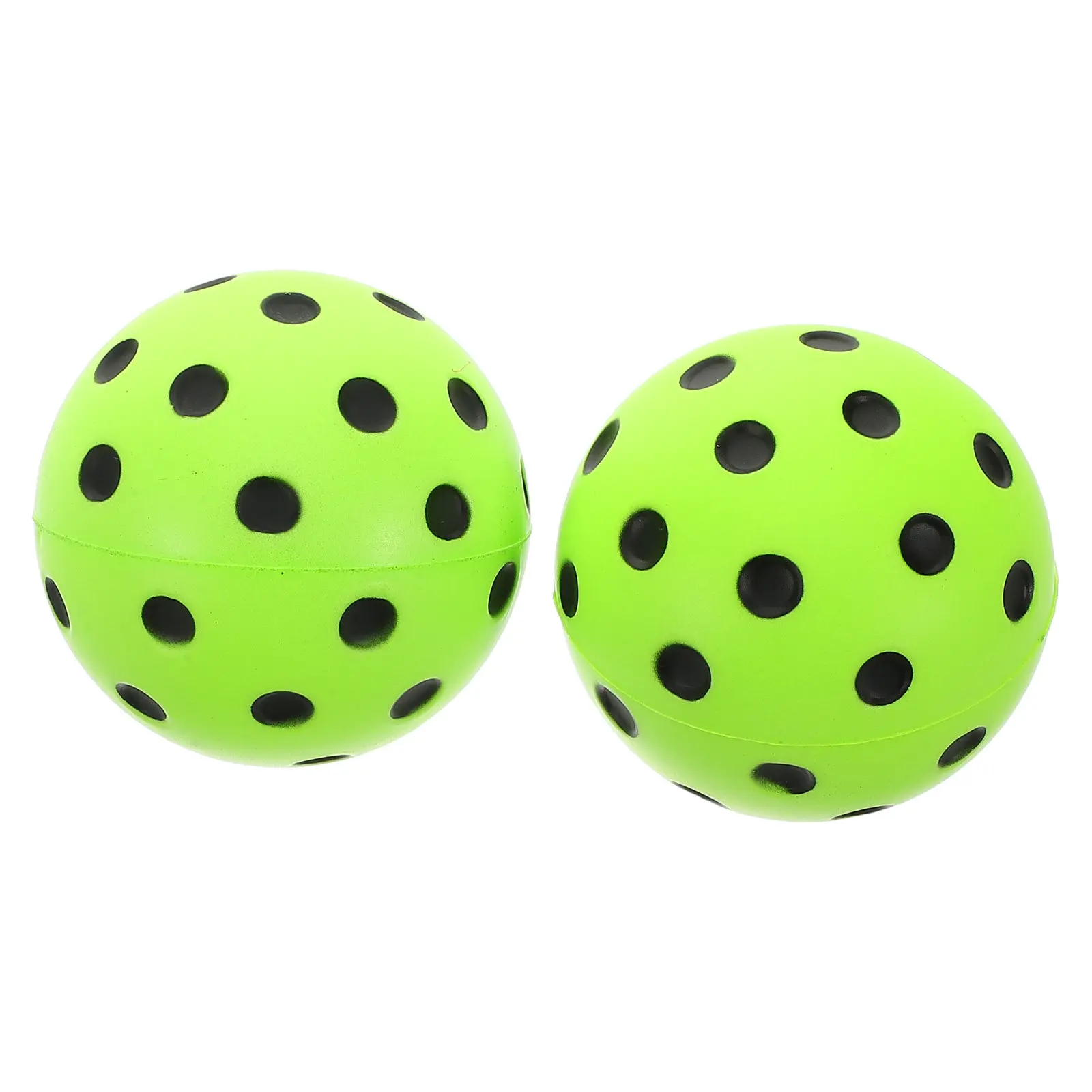 

2 шт. бесшумных легких мячей для пиклбола из мягкого полиуретана для тренировок в помещении, для дома, спортзала, школы, офиса, развлечений