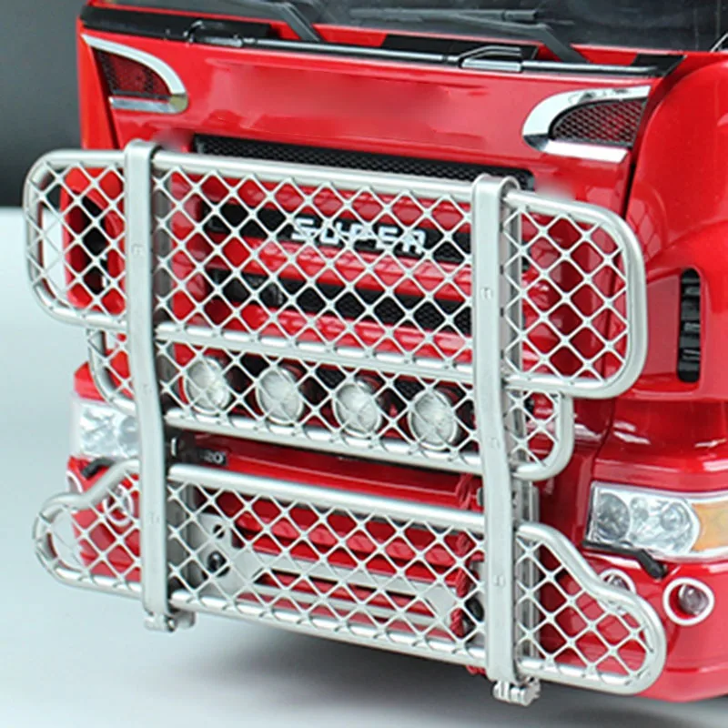 

1:14th Scale Metal Simulation Metal Front Bumper Upgrade Accessories for Tamiya RC Truck SCANIA R620 R470