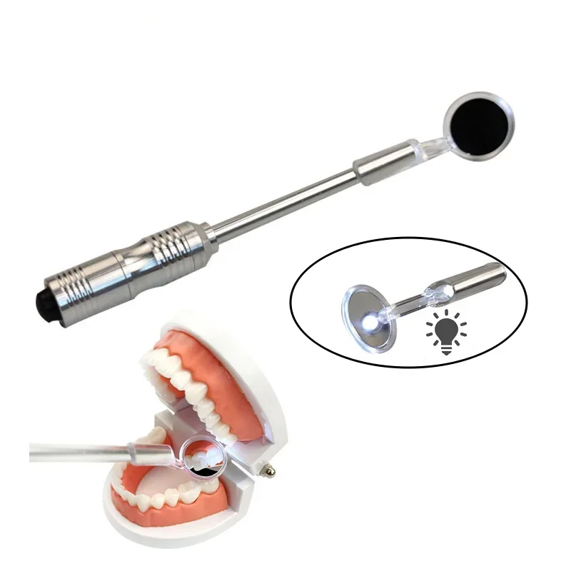 

1 Pc LED Dental Mirror Reusable Bright Light Mouth Reflector Oral Inspection Tool for Hygiene Care