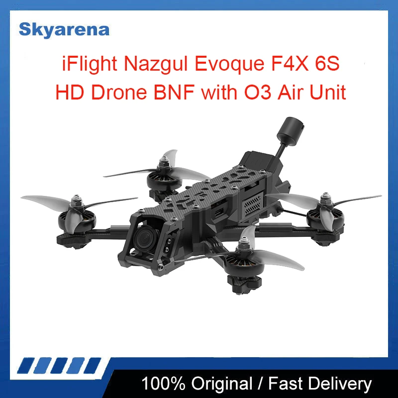 

iFlight Nazgul Evoque F4 HD 6S FPV Drone BNF F4X F4D（Squashed-X or DC Geometry）with GPS module/ O3 Air Unit for FPV