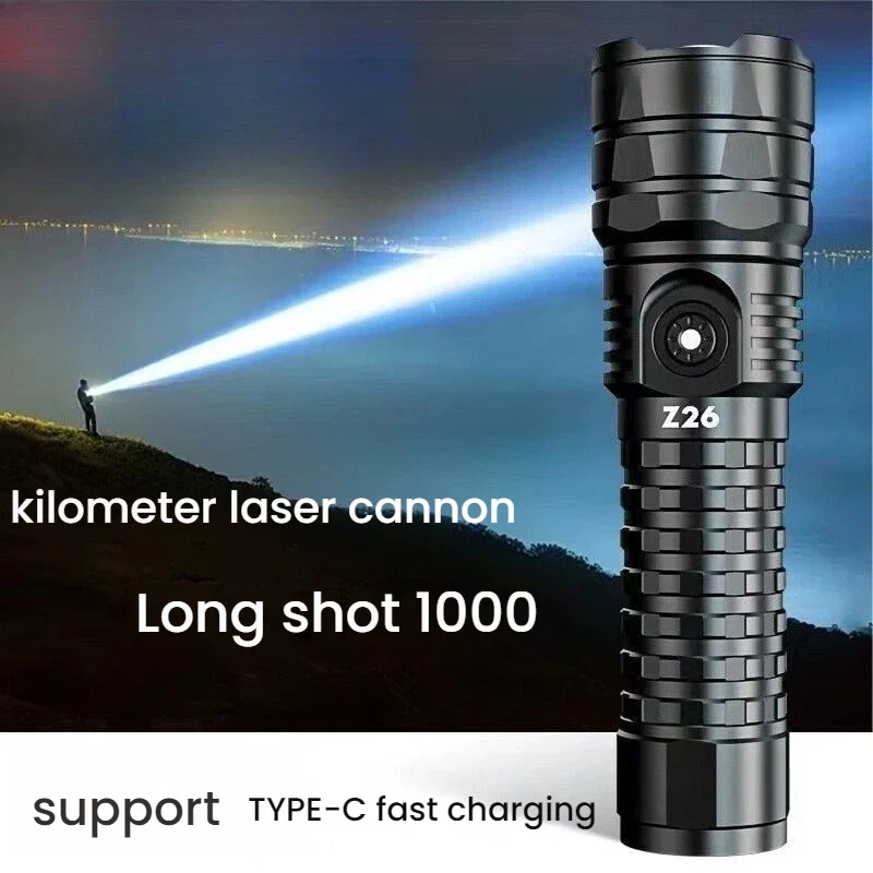 超高輝度-led-懐中電灯-ズーム-type-c-充電式-5-つの照明モード-トーチ-ポータブル屋外照明-緊急ライト