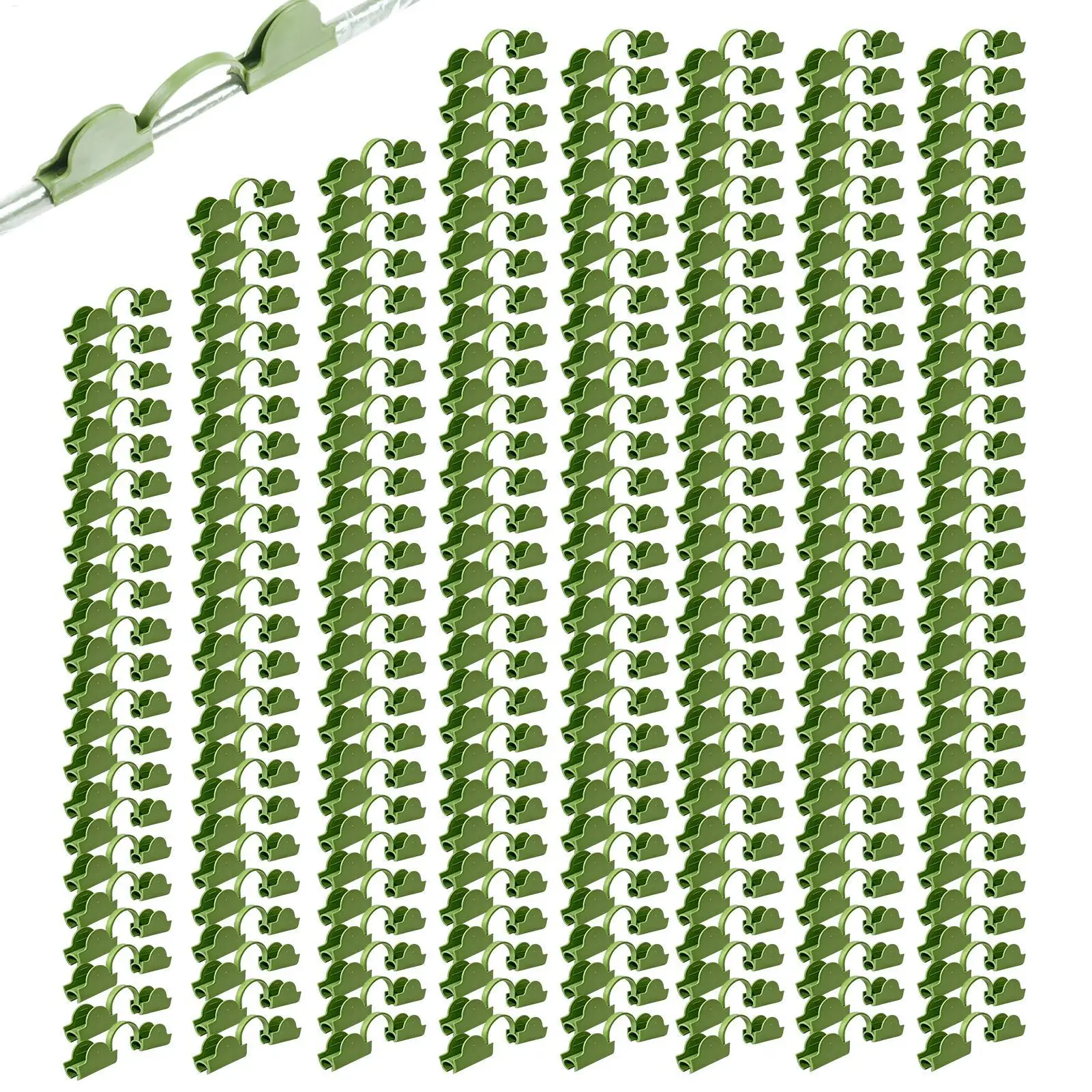 

Greenhouse Cover Clamps 200 Pieces Garden Plant Cover Clamps Greenhouse Film Pressing Buckles for Home Gardeners Commercial