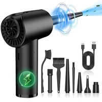 Wireless Air Duster 50000 RPM Dust Blowing Gun USB Compressed Air Blower Cleaning For Computer Laptop Keyboard Camera Cleaning