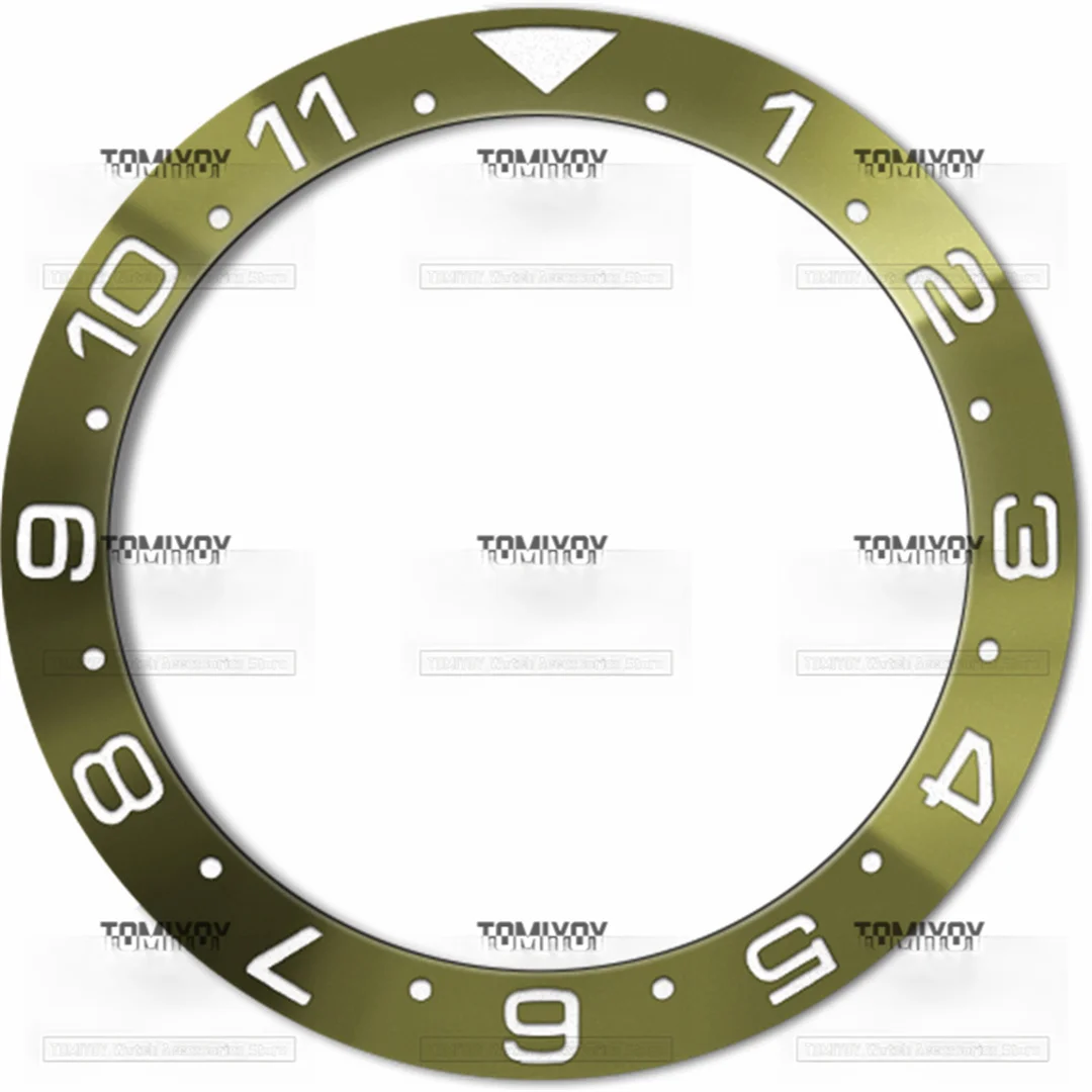 ตัวเรือนเซรามิกชุบด้วยไฟฟ้า38มม. 12ชั่วโมงเหมาะสำหรับนาฬิกาเคลื่อนไหวอัตโนมัติ SKX007