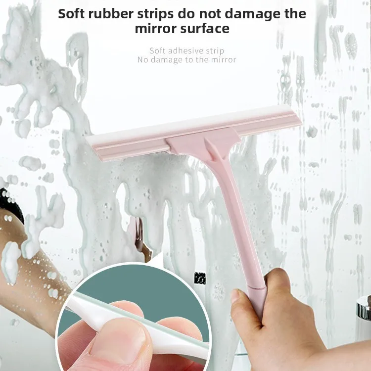 Glass Cleaning Artifact, Glass Scraping Bathroom Tile Window Cleaning Brush, Household Bathroom Mirror Countertop Wiper