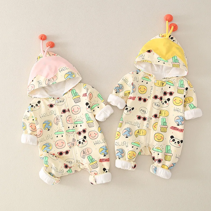 

Baby cotton onesie spring new clothes baby crawling clothes newborn clothes cartoon outing clothes