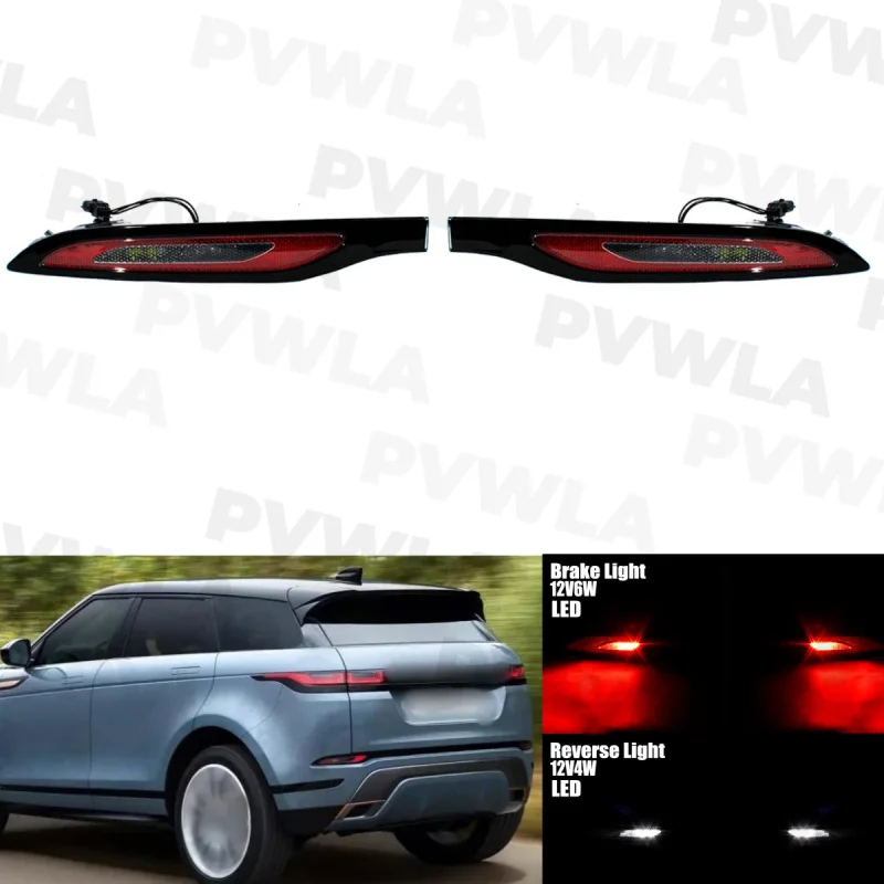 

For Land Range Rover Evoque L551 2019 2020 2021 2022 2023 LR136974; LR136975 Left & Right Side LED Rear bumper