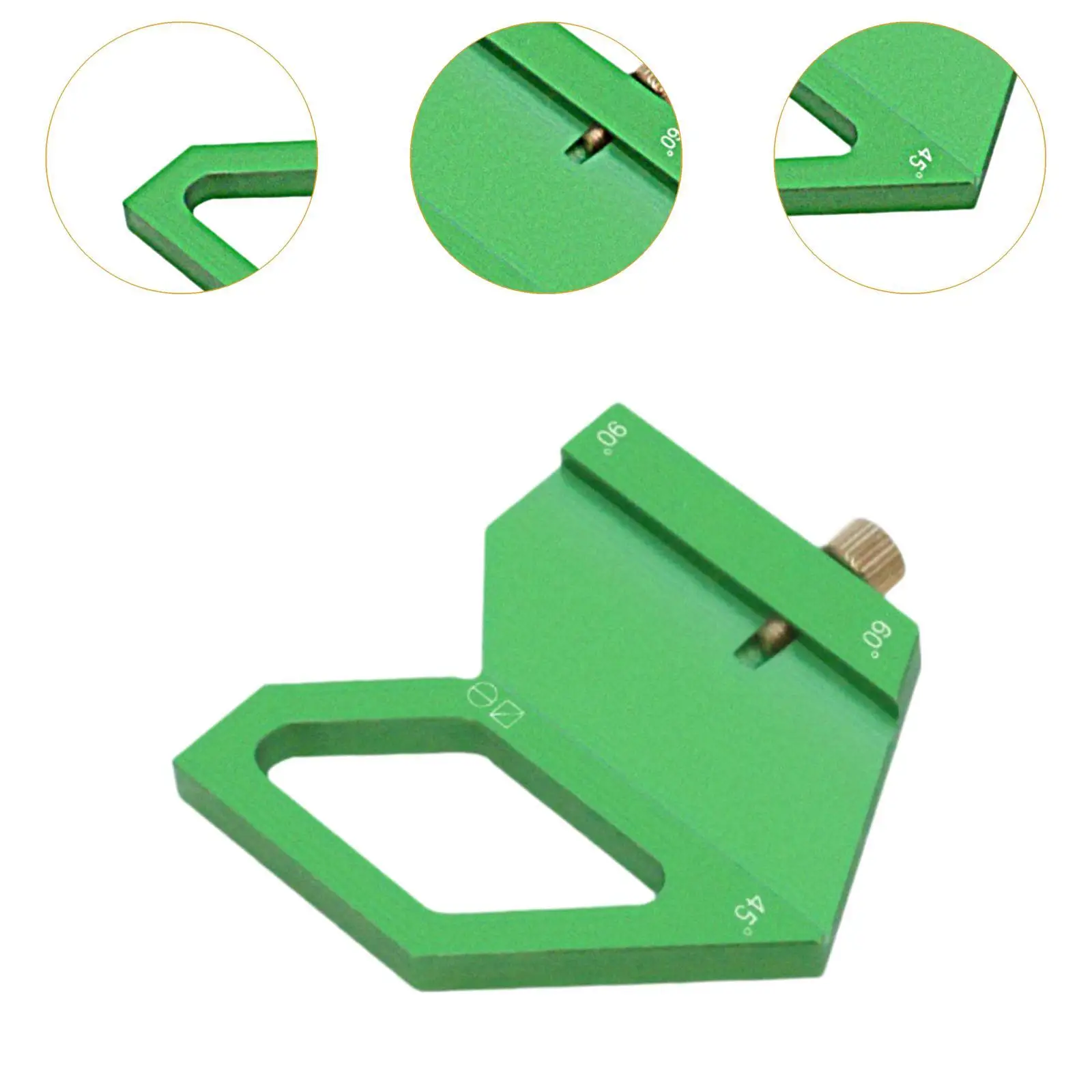 Woodworking Positioning Block Layout Multipurpose Aluminum Alloy Sturdy Measurement Carpenter for Woodworker DIY Enthusiasts