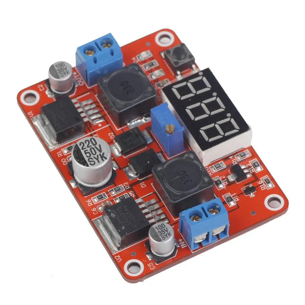 

LM2577S LM2596S Step Up Down DC-DC Converter Module Voltage Regulator Display Power Adapter for Solar Panel Use