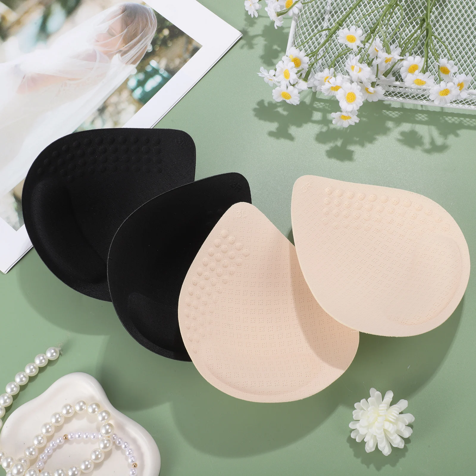 

Bra Pads Inserts Padding Cups for Sewing Wedding Sports Reusable Soft Adjustable Women Bras