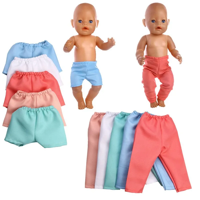 1pc Styles Of Pants Fit 18 Inch American Doll&43 Cm ReBorn Baby Doll Our Generation Girl's Toy For Christmas Present Accessory