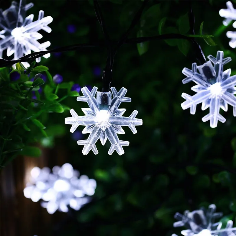 Ssolar snow light string color LED wedding decoration lantern 20LED holiday light Christmas string