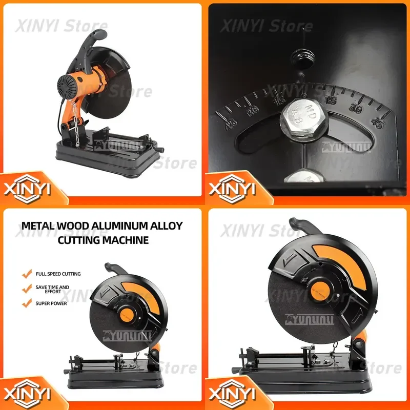 for IMPA591151 2000W Metal Cutting Saw 220V 110V Wood Aluminum Alloy Cutter Small Portable Cutting Machine
