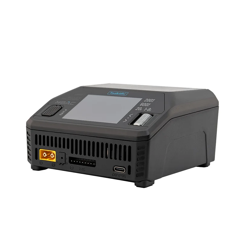 ToolkitRC M8AC Smart Lipo Caricabatteria Scaricatore AC 200W DC 600W 40A Max per 1-8S Lipo Batteria FPV Parti di Accessori