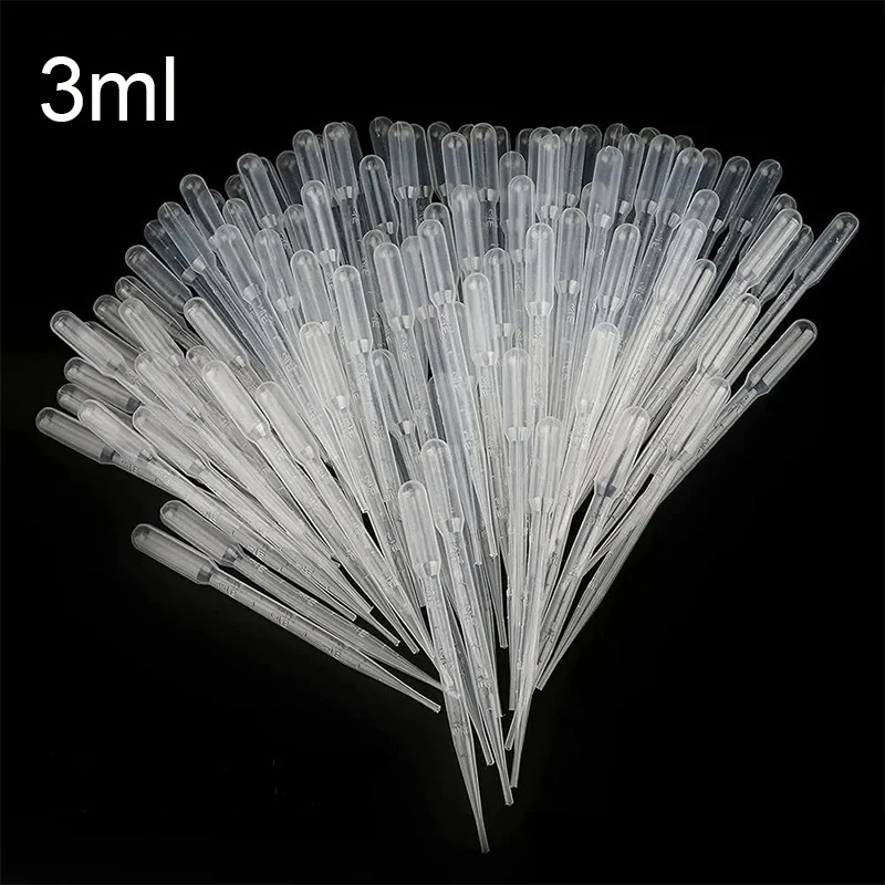 3ml laboratory pipette Plastic disposable scale container dropper equipment straw silicone mold making tool