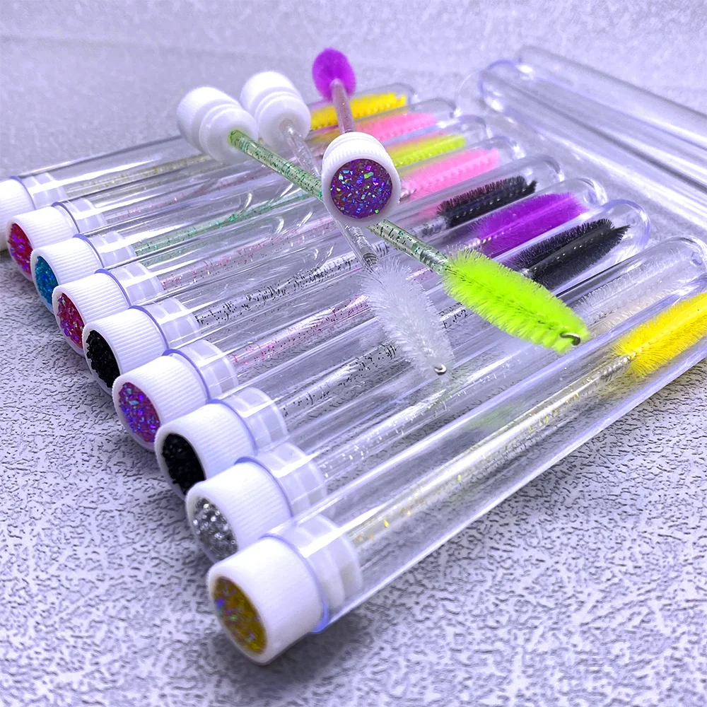 30 قطعة أنابيب فرشاة الرموش كريستال لاش عصي الماسكارا الحاجب مشط Spoolies الحاويات جلدة فرش تطبيق أدوات ماكياج #1