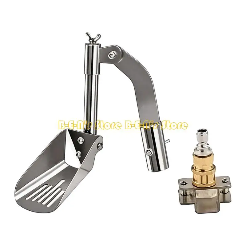 Y1AD Rustproof Steel Drainage Scoops And High Pressure Nozzle Set For Garden Maintenance