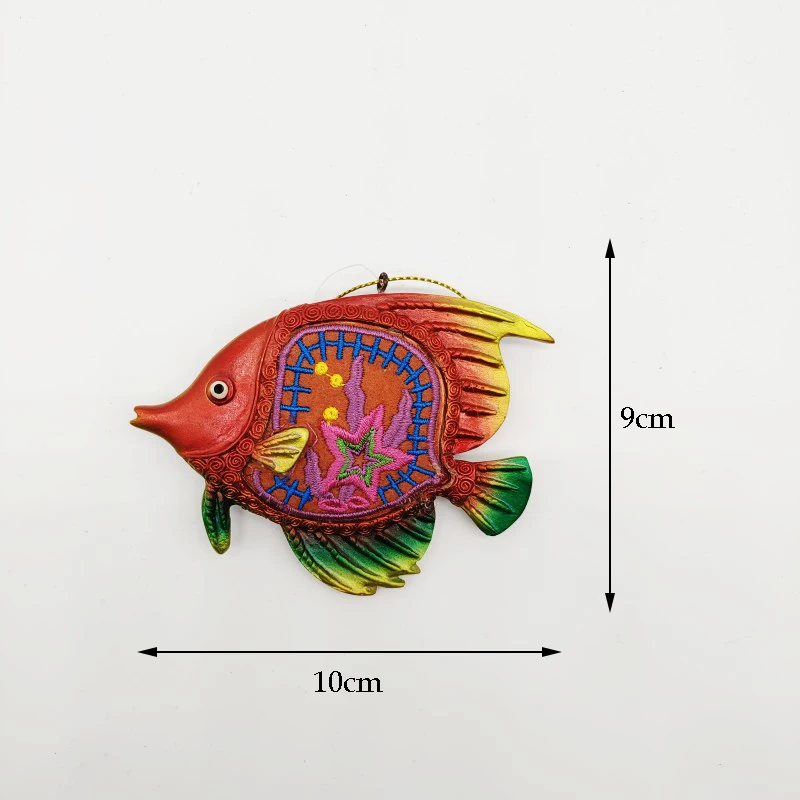 Bbali-磁気冷蔵庫磁石,創造的な樹脂,刺resin,魚,塗装,装飾手工芸品,お土産