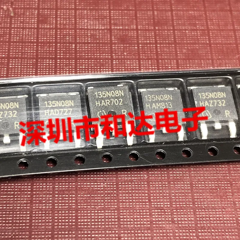 10pcs orginal new 135N08N IPD135N08N3G TO-252 80V 45A
