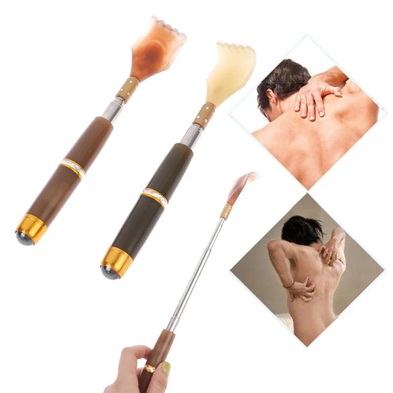 1pc Extendable Magnetic Ball Hackle Back Scratcher With Magnet Telescopic Scratching Backscratcher Massager Back Scraper