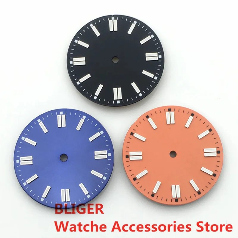 BL 28.5mm/31mm Watch Dial Black Blue Green Red Yellow Green Luminous Fit NH35 NH36 ETA2824 2836 Miyota 8215 DG2813 3804 movement