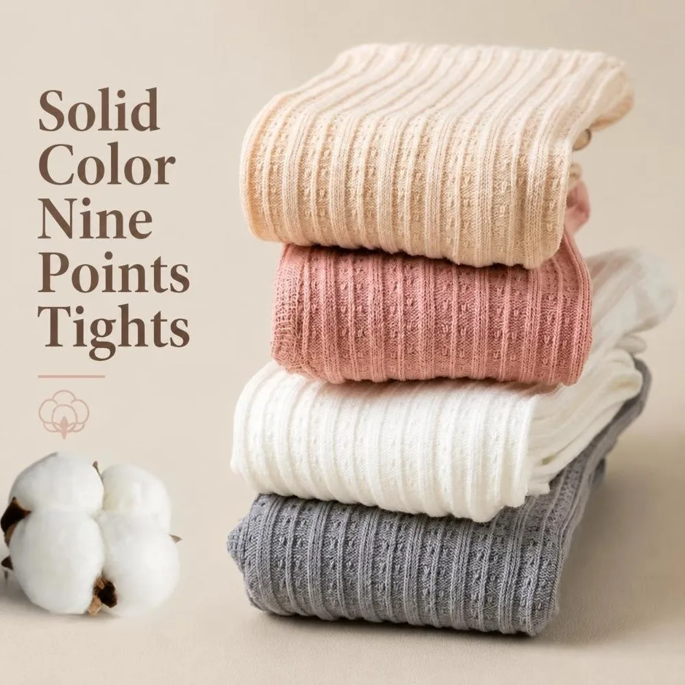 Fashion Soft Baby Legging Tight-fitting Cotton Toddler Pantyhose Lotus Edge Warm Newborn Long Pants Socks 1-5 Years Old