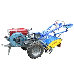 22HP Rice field diesel driven tiller dual-purpose rotary tillage ridge walking tractor