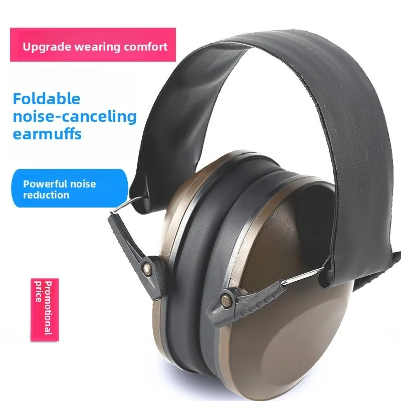 Shooting Sound Insulation Earmuffs Tactical Learning Sleep Industrial Noise Reduction Head Protective Ear Muffs Hearing Safety