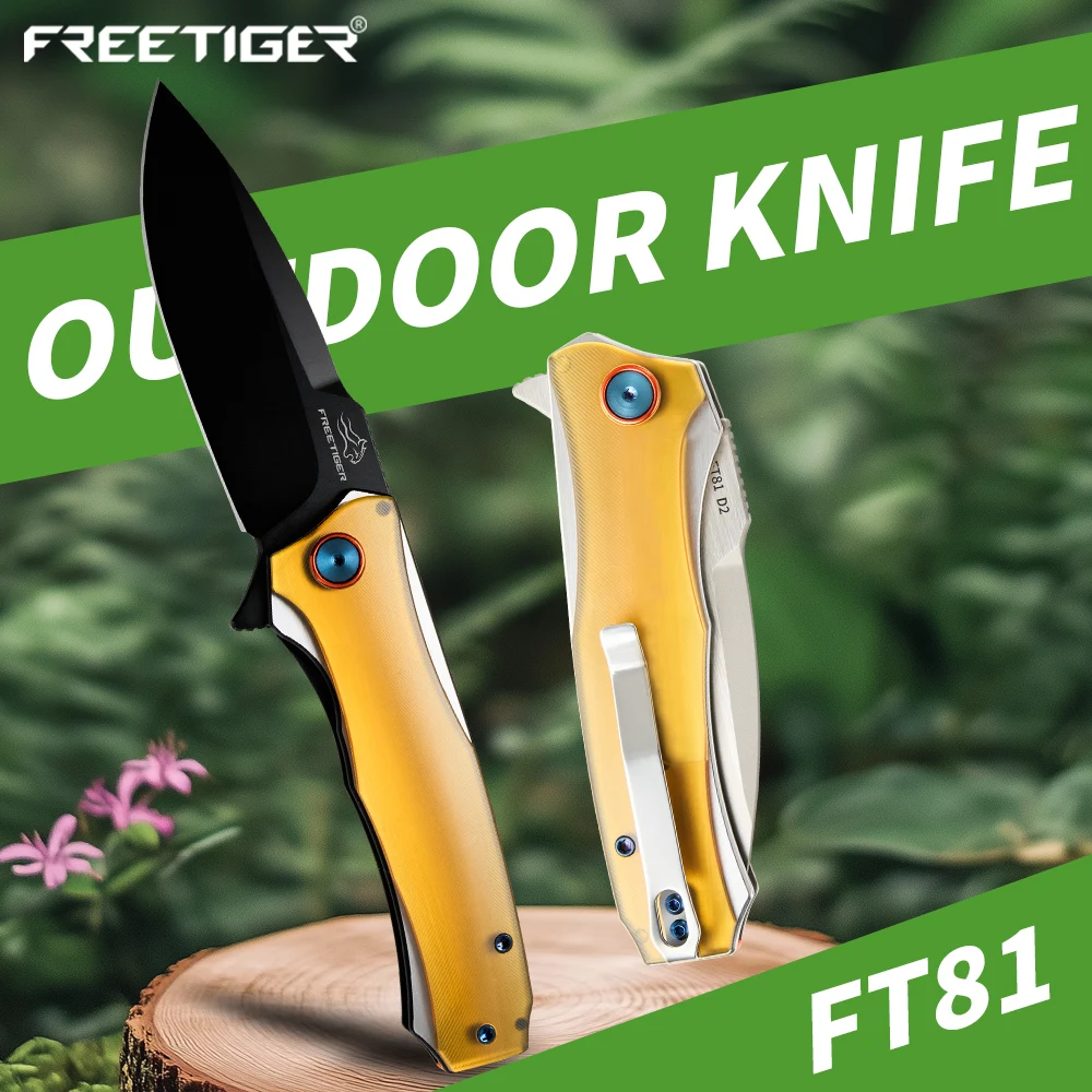 

FREETIGER FT81 Ultem Folding Knife Outdoor Camping Survival Tactical Hunting Fishing Folding Box Cutter EDC Collection Knife