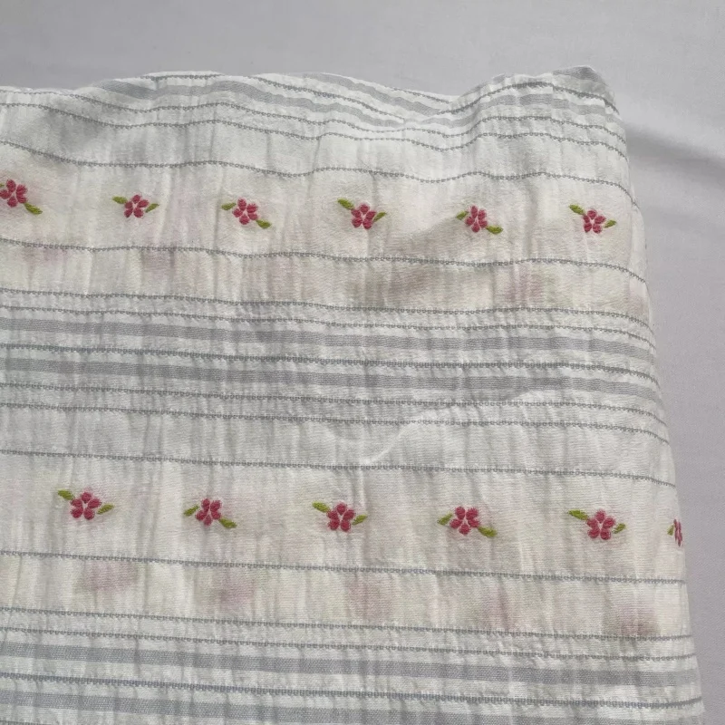 

Ins Style Striped DIY Cotton Cloth Flower Thick Fabric For Clothing Handmade Fabrics