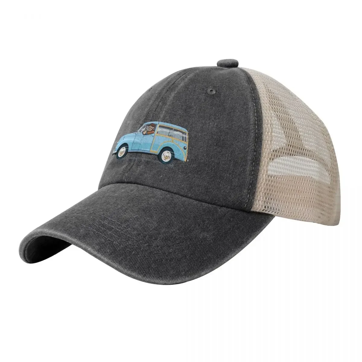 Bermuda Blue Morris Minor Traveller (left hand drive) Baseball Cap Luxury Brand Streetwear Mens Hats Women's