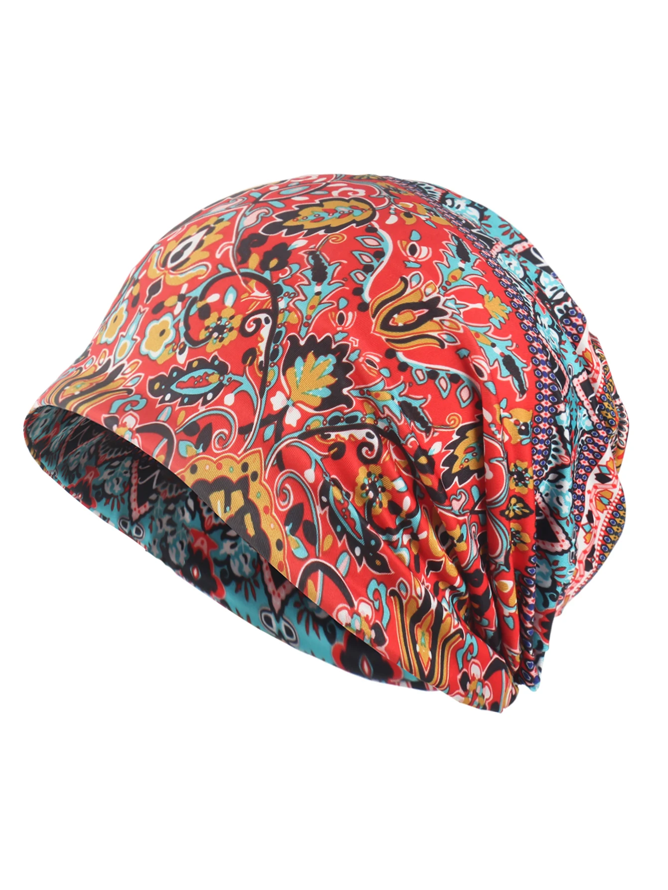 Musterhut im Ethno-Stil, Beanie-Mütze, Skullcap, Kopfbedeckung, Hut – Detail 16