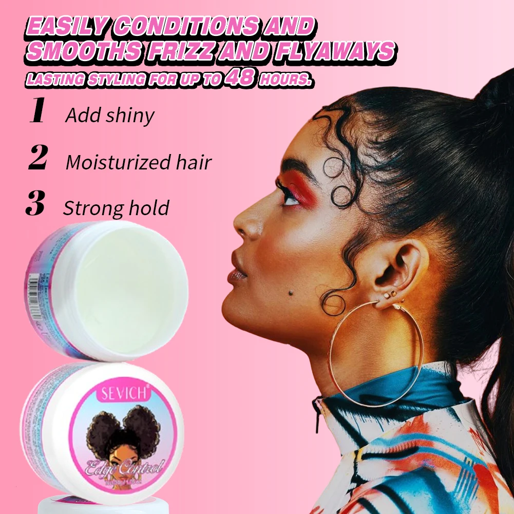 30g Sevich Hair Wax Gel African Hold Braid Oil Styling Braiding Gel Edge Control Hair Styling Braiding Cream Twist Braid Pomade