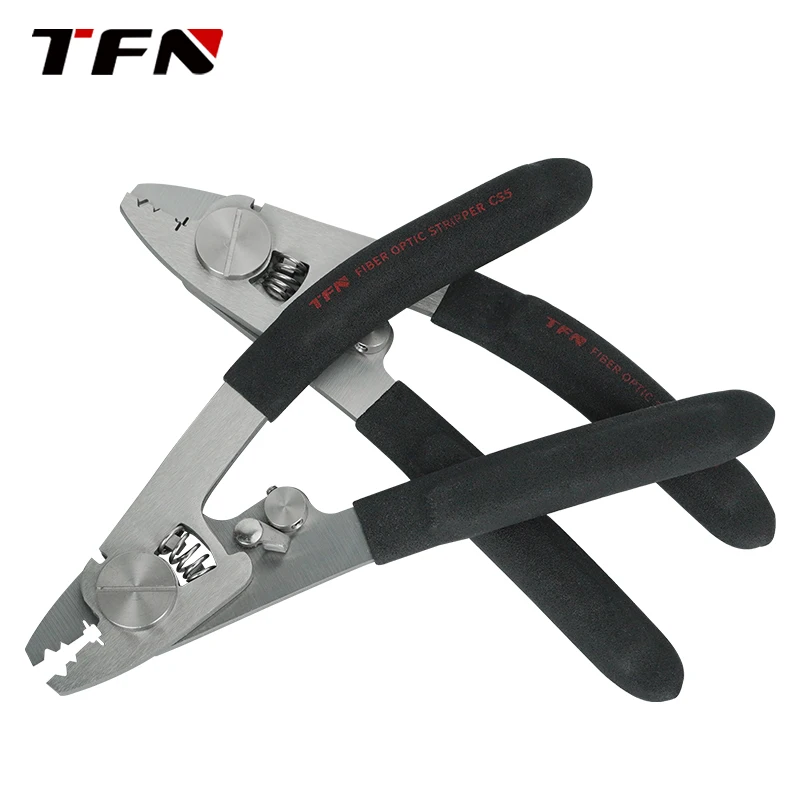 TFN CFS-5 3 في 1 متجرد الألياف الضوئية ثلاثة فتحات كماشة أدوات الألياف الضوئية المهنية FTTH