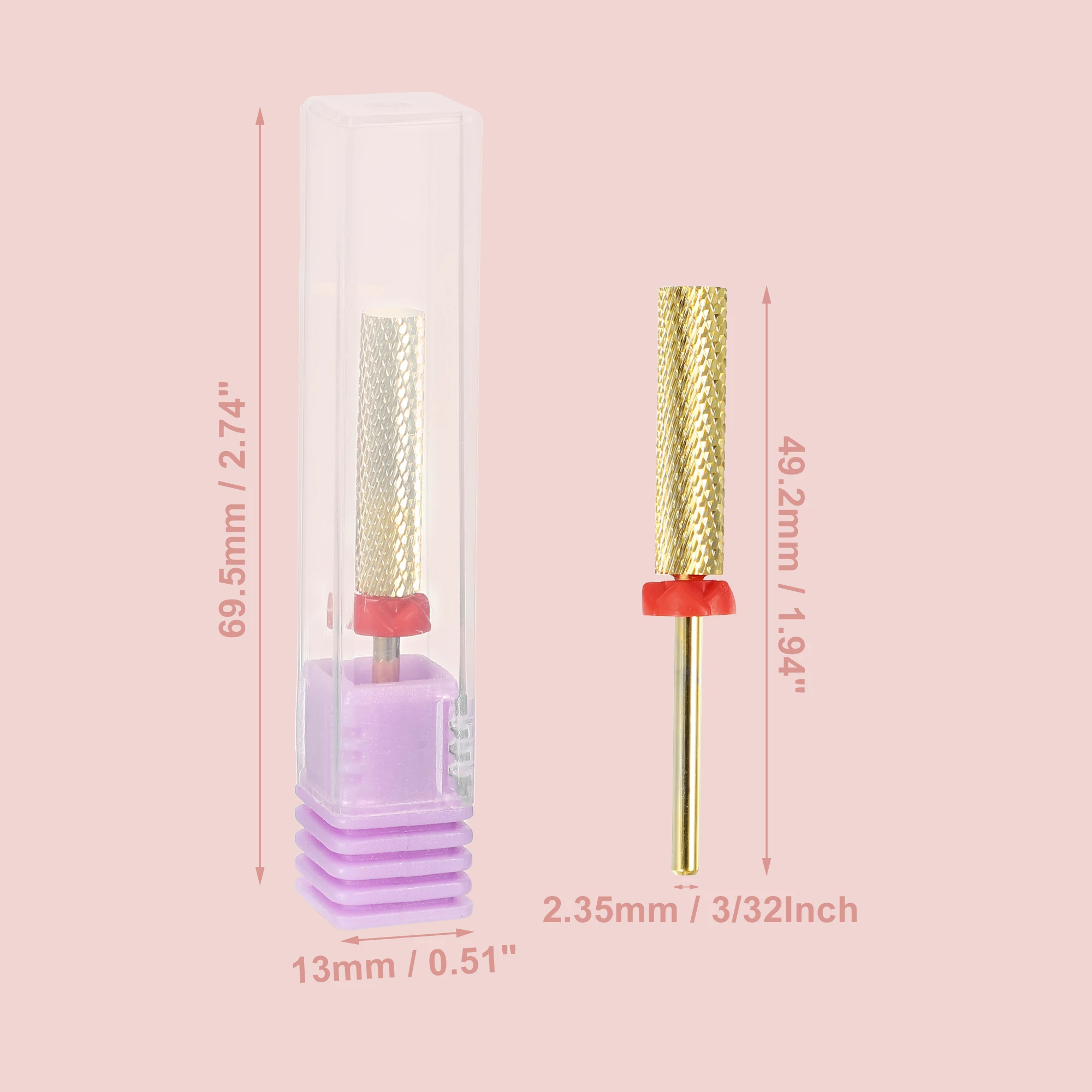 VOCOSTE Tungsten Steel Nail Drill Bits for Nail Polishing Peeling 