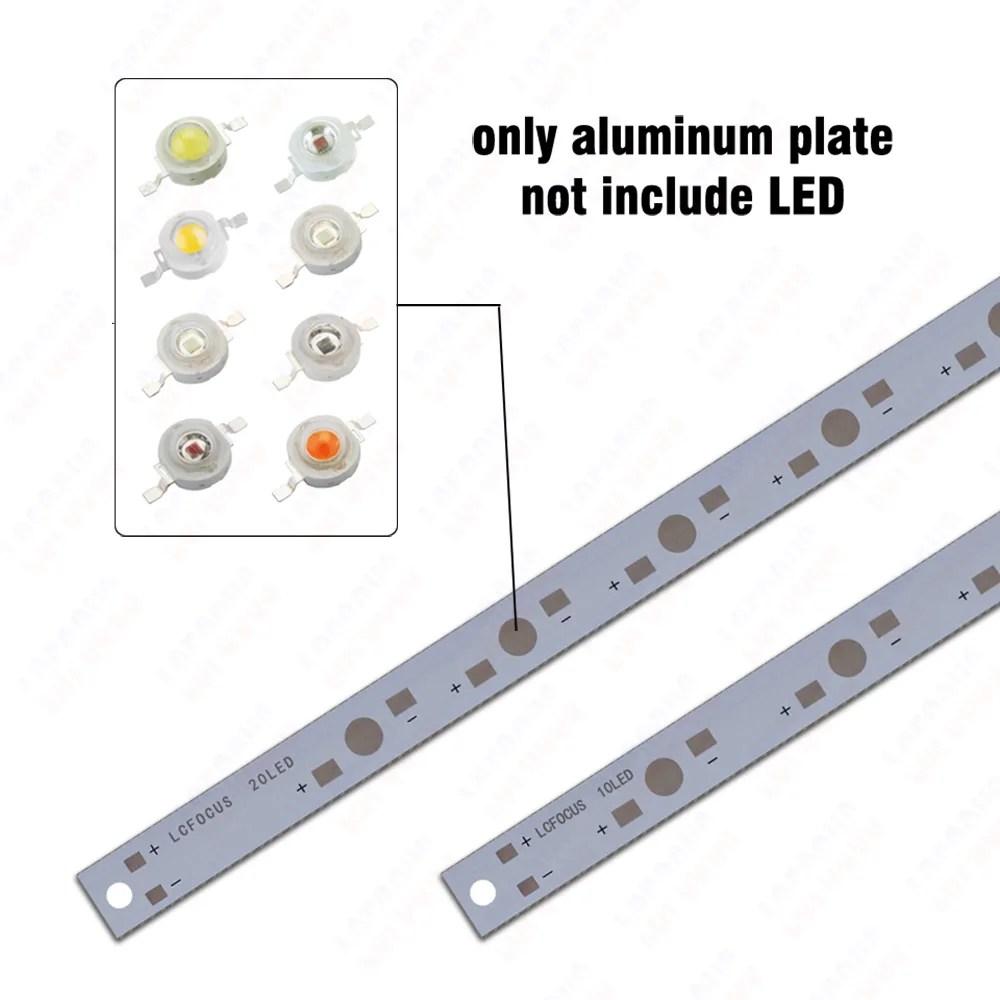 10 W 20 W 50 W 100 W LED Piastra di Base In Alluminio con fori Bordo del PWB per LED Supporto Della Lampada 1 W 3 W 5 W LED per Saldatura In Il