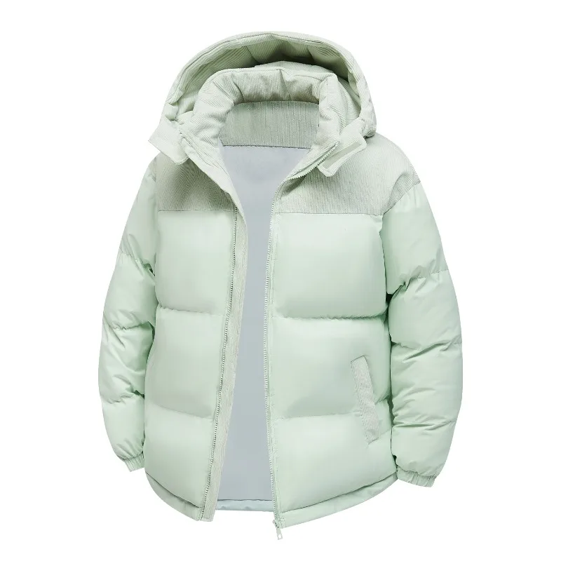 سترة رجالية شتوية مقاومة للرياح عصرية مقاومة للرياح بغطاء للرأس سترة دافئة كاجوال سميكة بلون سادة متعددة الاستخدامات