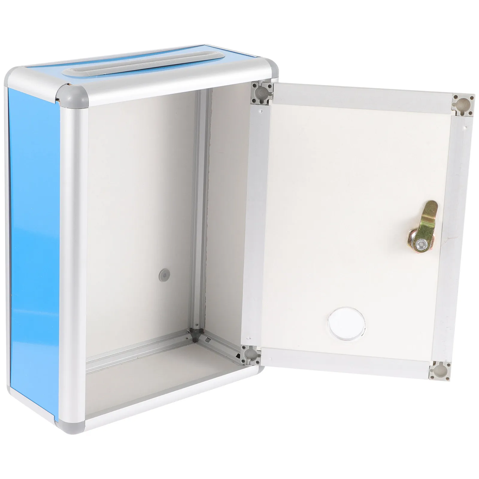 

Retro Wall Mount Mail Box Heavy Duty Aluminum Alloy Suggestion Box with Lock for Restaurant School Office Public