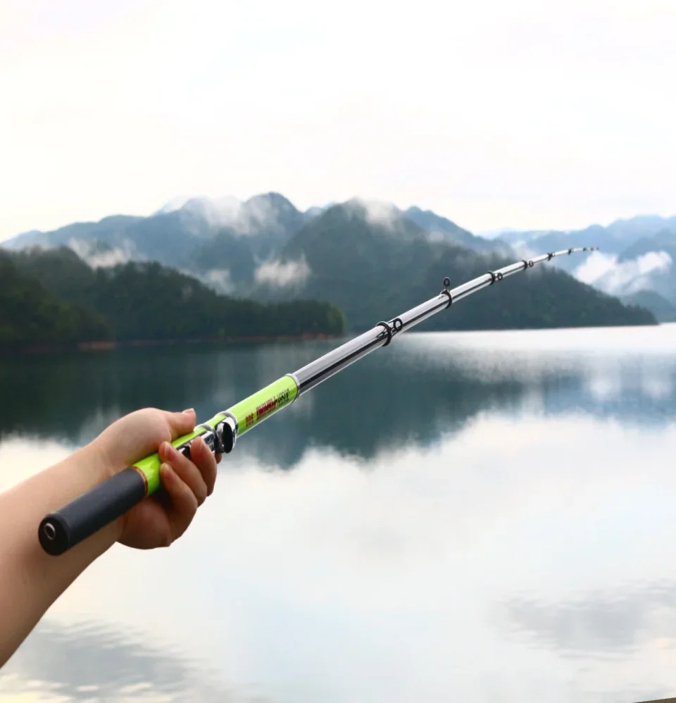 Durable Spinning Rock Fishing Rod Carbon Fiber Telescopic Feeder Pole Carp Pesca 1.5M 1.8M 2.1M-3.0M Travel Accessories