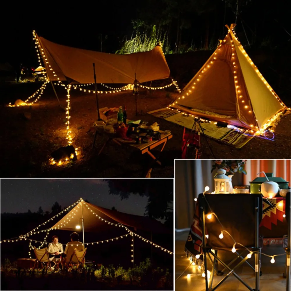 

Tent Light LED String Lights Outdoor Camping Lantern Mood Lighting Decorative Lights for Home Wedding Party Yard Ambient Light