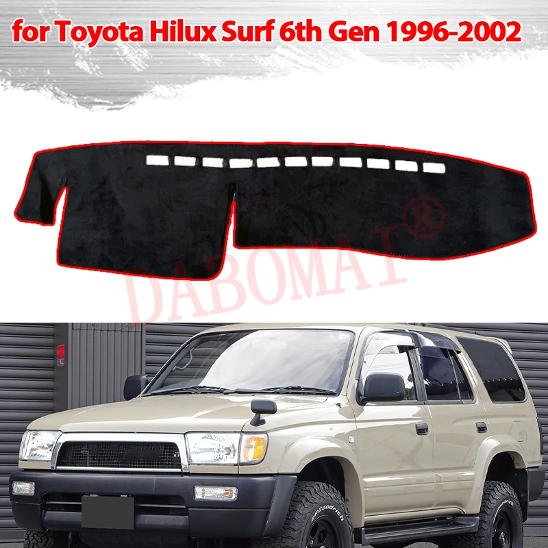 

Защитный коврик на приборную панель для Toyota Hilux Surf 6-го поколения N150 N14 4x4 1996-2002, солнцезащитный, анти-УФ, для приборной панели автомобиля