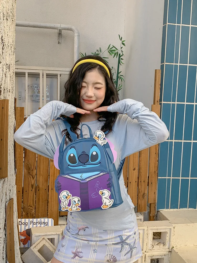 

New Disney Stitch Backpack Cute and Stylish 2025 New Arrival Portable Storage Kawaii Backpack Perfect Gift For Girls