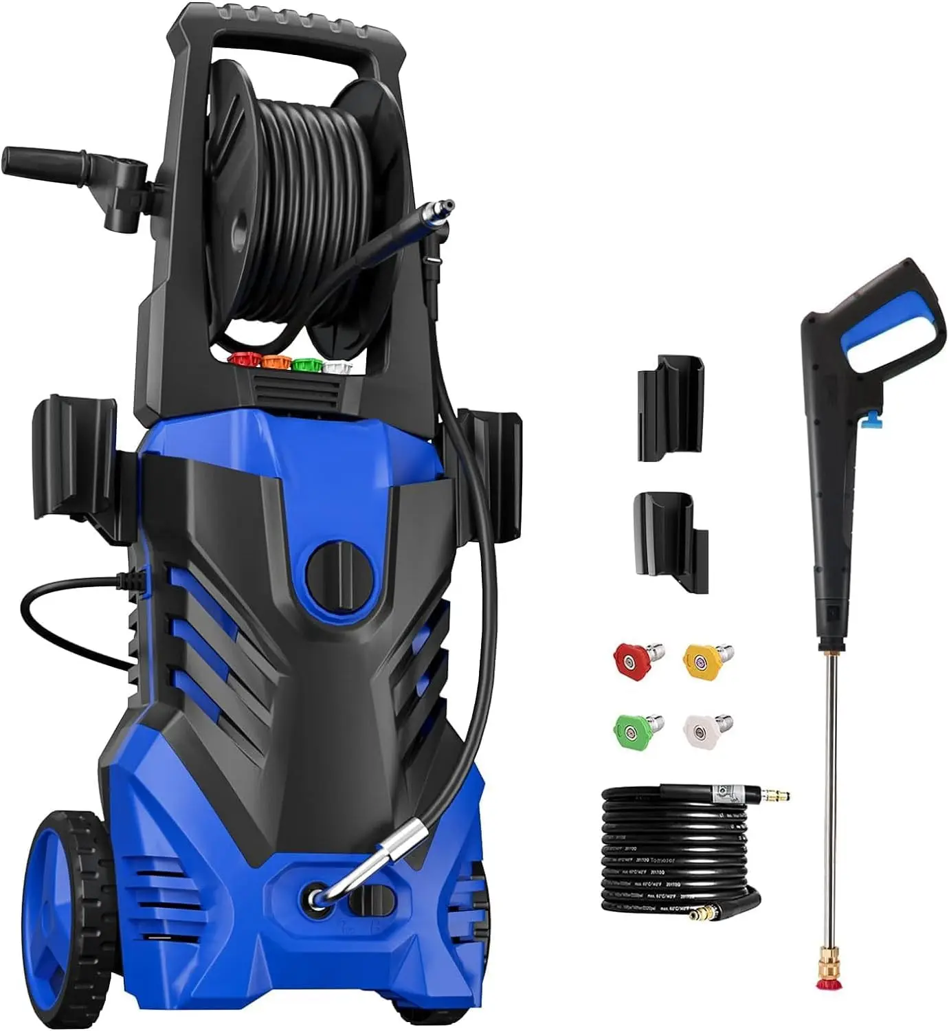 Electric Pressure Washer 5000PSI 3.1 GPM Power Washer 4 Different Pressure Tips, 25FT Hose &16.3FT Power Cord,Foam Cannon,