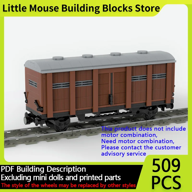 

City Car Model MOC Building Bricks Ordinary Covered Wagon 2-Axles Modular Technology Gifts Holiday Assemble Children Toys Suit