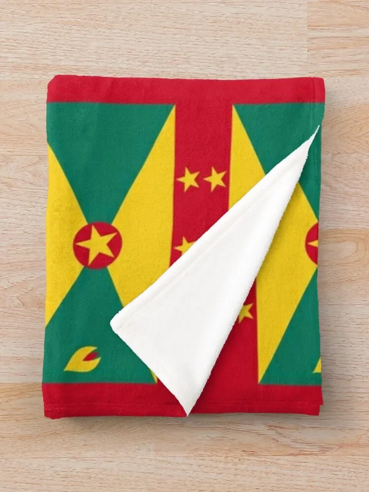 Grenada flag Throw Blanket Winter beds Single Thermals For Travel Retros Blankets