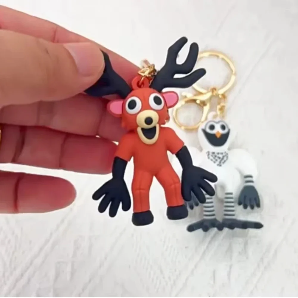 Digital Handcrafted Animal Deer Owl Toy Bag Pendant Style Children's Cartoon Animal Key Chain For Birthday And Christmas Gifts