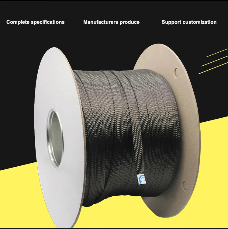Ärmeln YIVO 10mm 15mm Hohe Dichte Fest Schwarz Geflochtene Flexible 3K Carbon Fiber Sleeving Schild Draht Kabel rohr Mantel Hülse – Detail 5