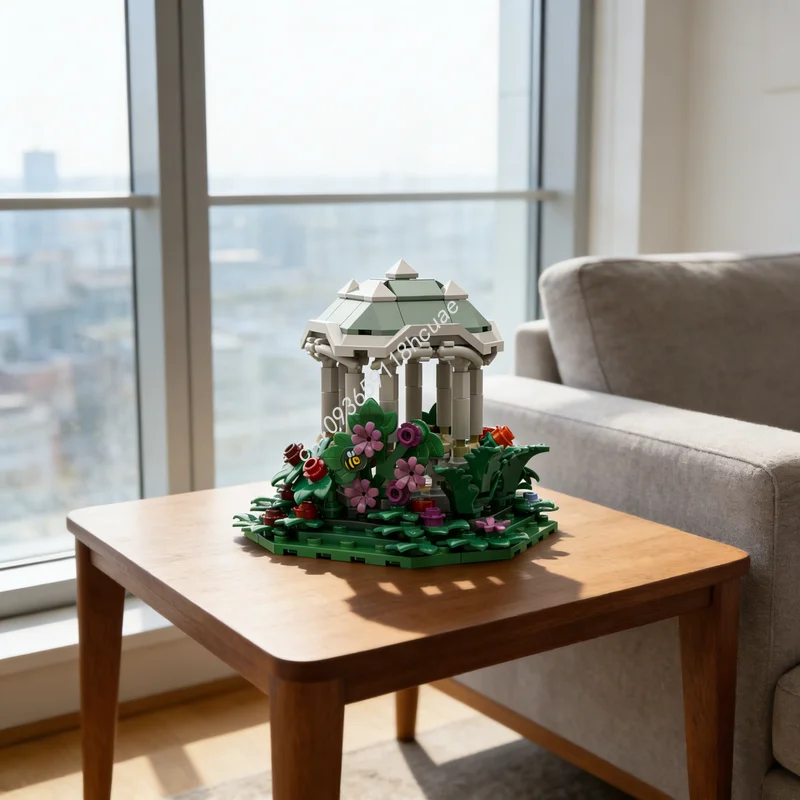 252pcs MOC Botanical Pavillon City Model Building Blocks Construction DIY Creative Christmas Gift Idea Toys Education Brick