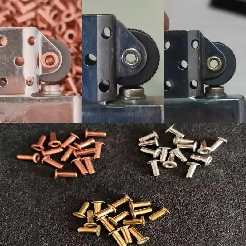 20pcs/Lot Replacement Hollow Rivet Fit For Zippo Lighter Fire Wheel Repair Parts Lighter Inner Liner Gear Steel Wheel's Rviets